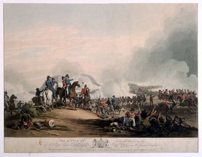 Bataille de Salamanque, 22 juillet 1812, gravée par G. Lewis, publiée à Londres, 1813 - John Augustus Atkinson